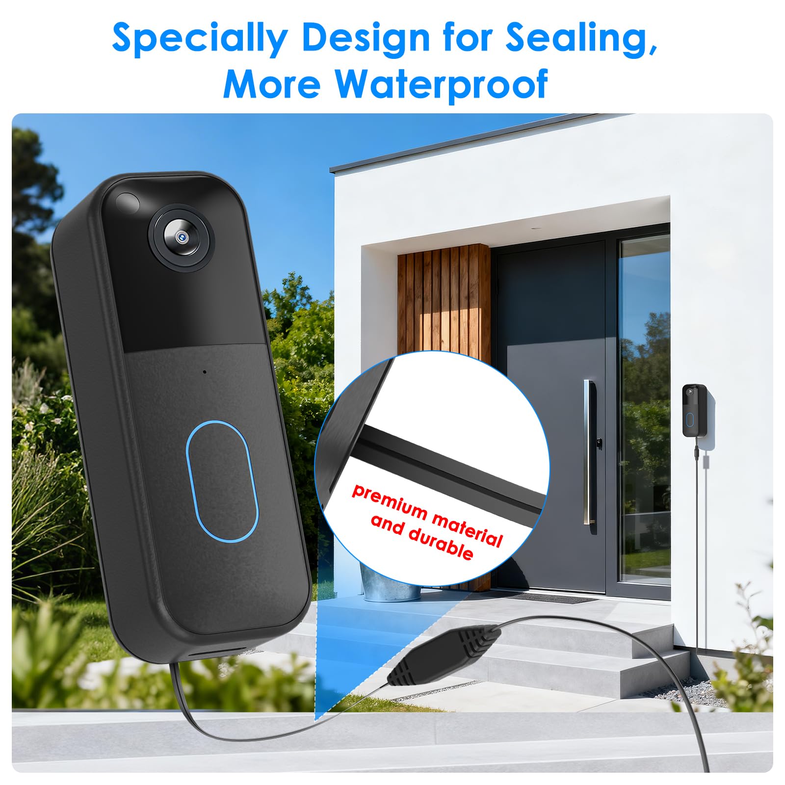 Delilyn UL-certified adapter with fire-retardant housing protects outdoor use.