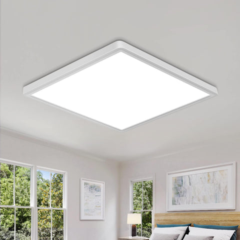 DELIPOP flush-mount square 12in ceiling light ready for simple assembly.