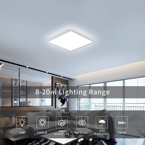 DELIPOP modern minimalist square design with white ABS exterior fits contemporary interiors.