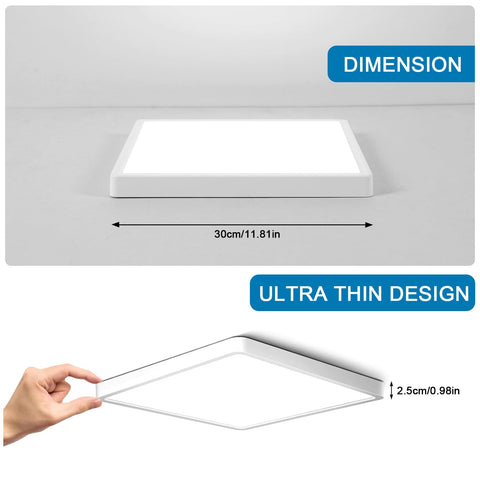 DELIPOP ultra-thin 0.98-inch profile blends with decor and saves ceiling space.