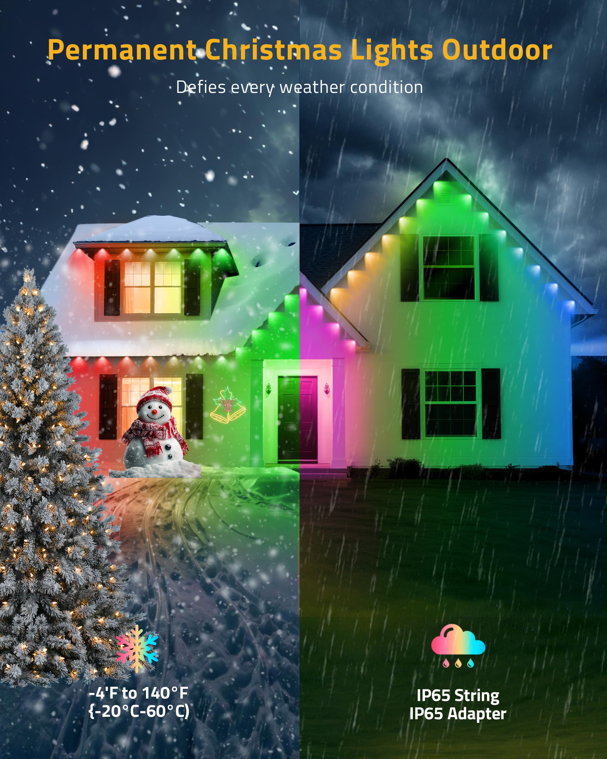 DELITOR 72 RGB LEDs offer vibrant color options and patterns.