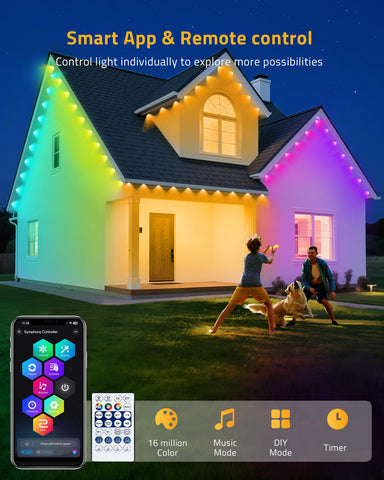 DELITOR IP65 waterproof outdoor lights withstand rain for dependable seasonal decor.