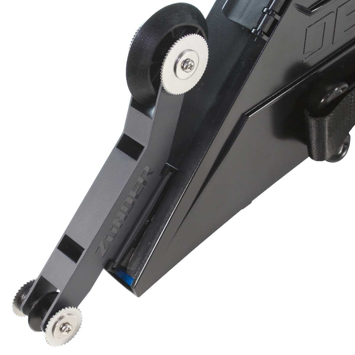 Delko Tools Zunder compound flow dial keeps adjustment accessible during use.