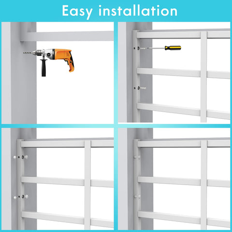 Screws are tamper-resistant and included for secure mounting.
