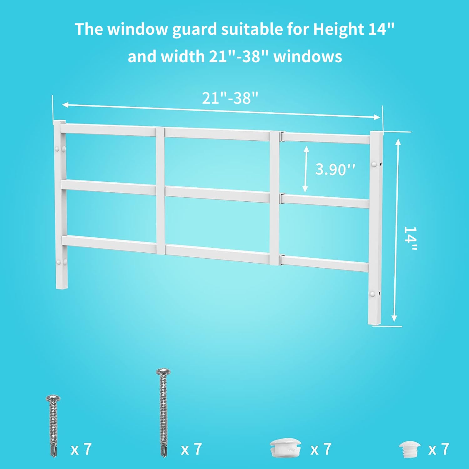 Vertical installation supports tall and narrow windows with reliable fit.
