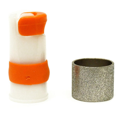 Delphi Glass Quick Fit Bit sleeve with diamond grit ensures consistent grinding.