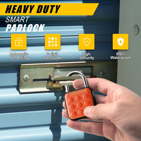 DELSWIN IP67 waterproof padlock stands up to rain for outdoor storage