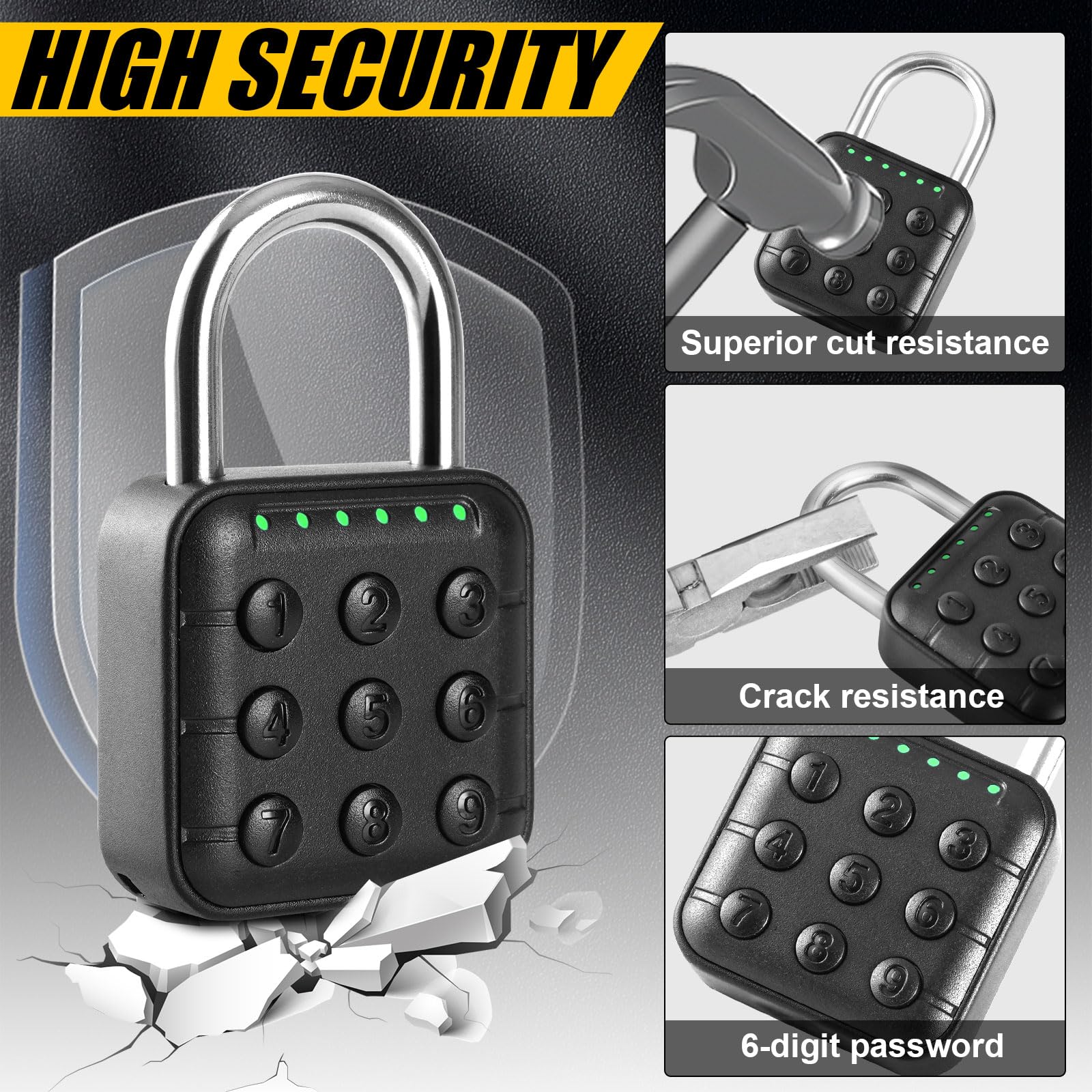 DELSWIN IP67 waterproof rating demonstrated for all-weather security.