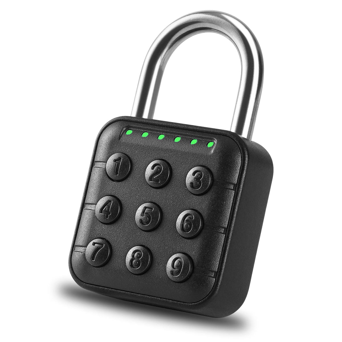 DELSWIN 6-digit locker lock body close-up highlighting zinc alloy durability for lockers.
