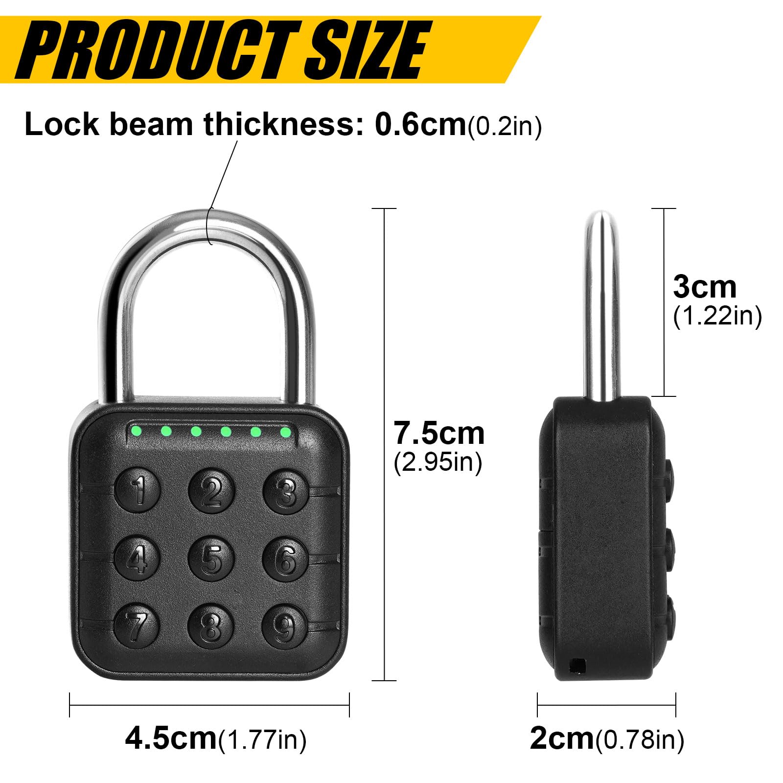 DELSWIN versatile lock for lockers, cabinets, gyms, and gates.