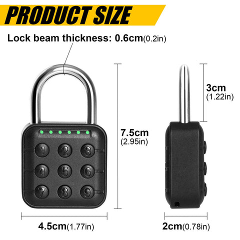 DELSWIN versatile lock for lockers, cabinets, gyms, and gates.