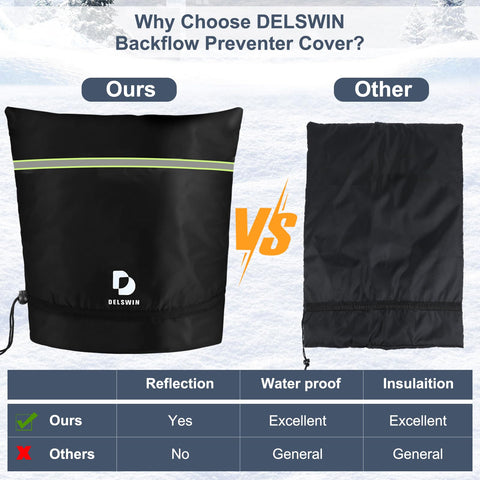 DELSWIN night-use shot shows reflective strip on a wellhead cover.