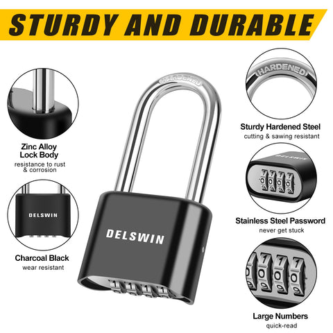 DELSWIN quick setup guide demonstrates easy one-minute combination setup