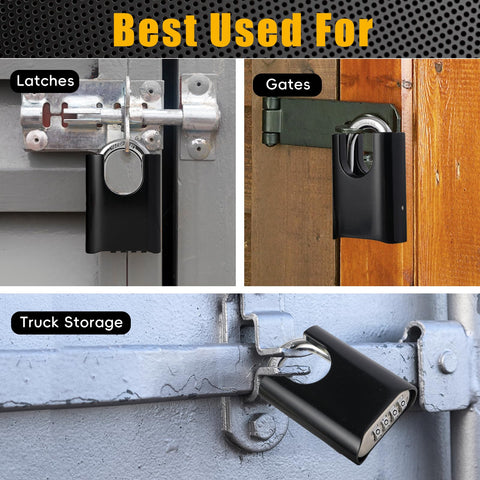 DELSWIN waterproof rustproof padlock suitable for all weather conditions.