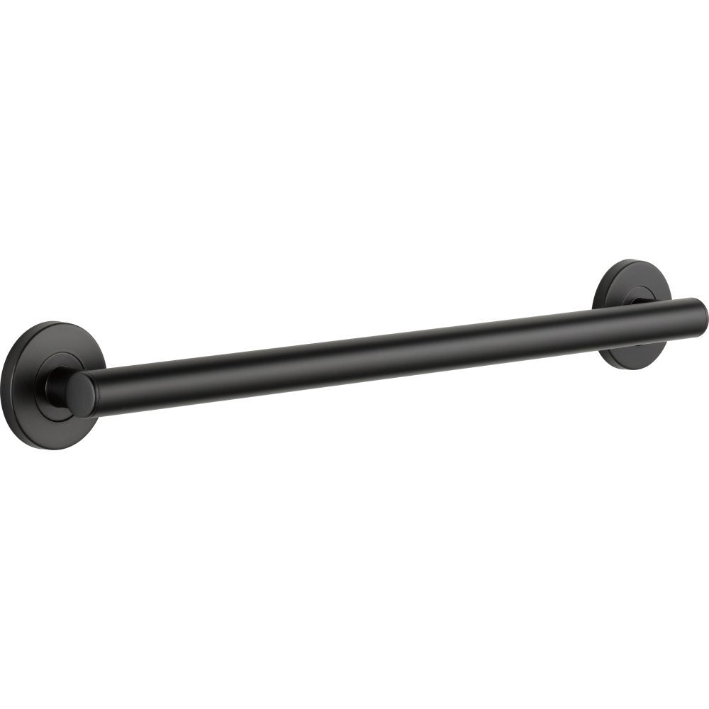 Delta 41824-BL contemporary grab bar 24in provides sturdy shower support.