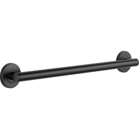 Delta 41824-BL contemporary grab bar 24in provides sturdy shower support.