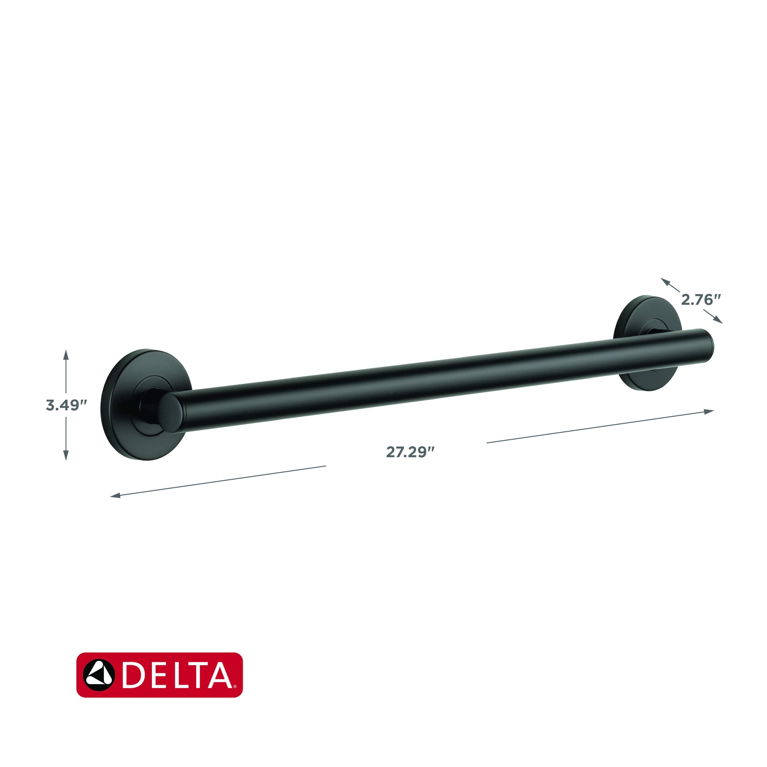 Delta 41824-BL installation in shower area for improved balance.