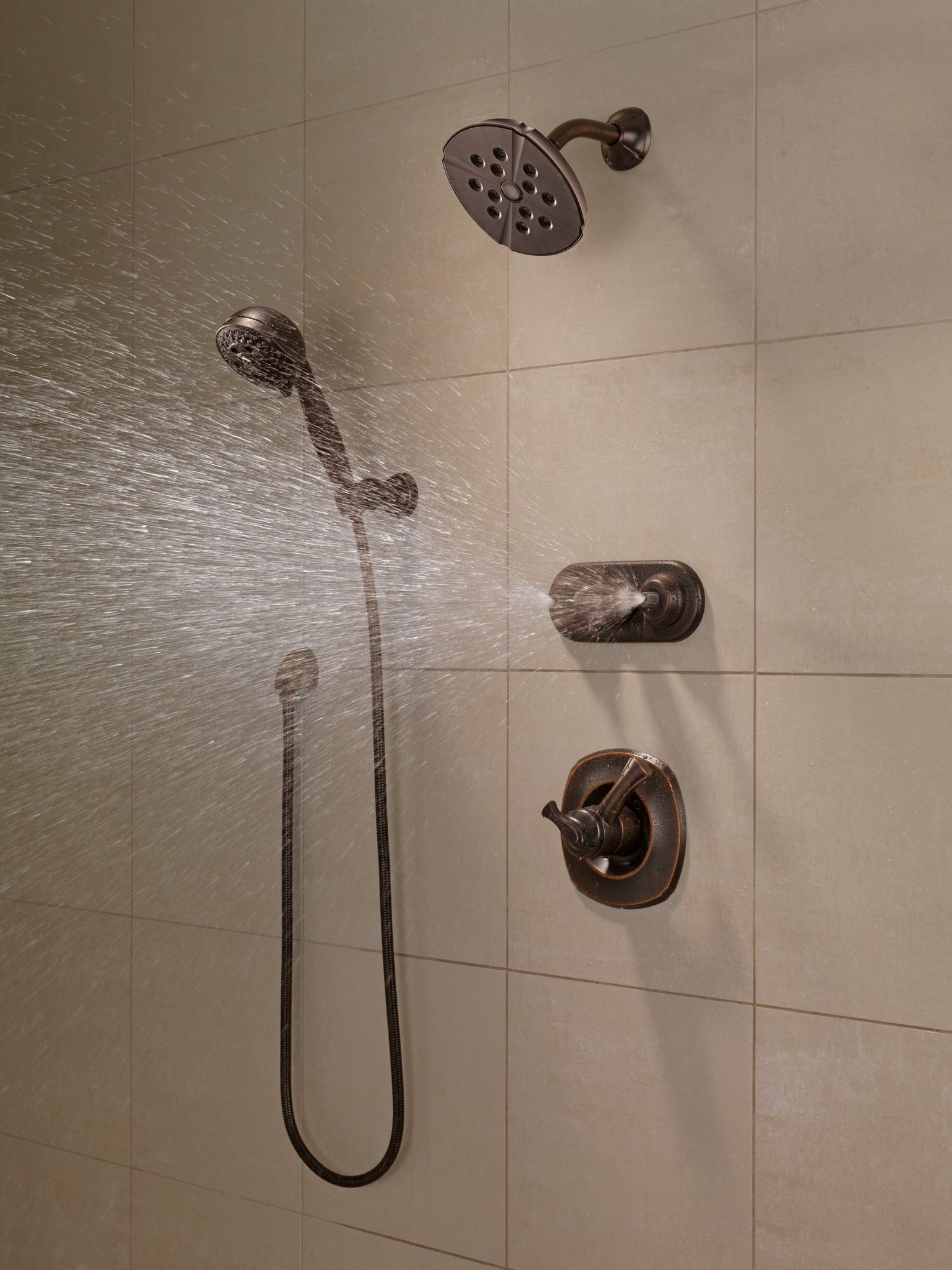 Traditional design coordinates with many fixtures and bathroom styles.