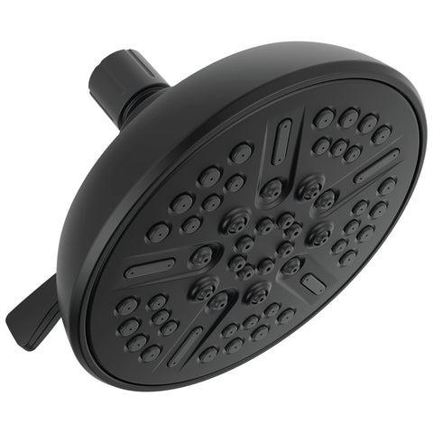 Delta Faucet 8-spray shower head with full body spray option for daily showers.