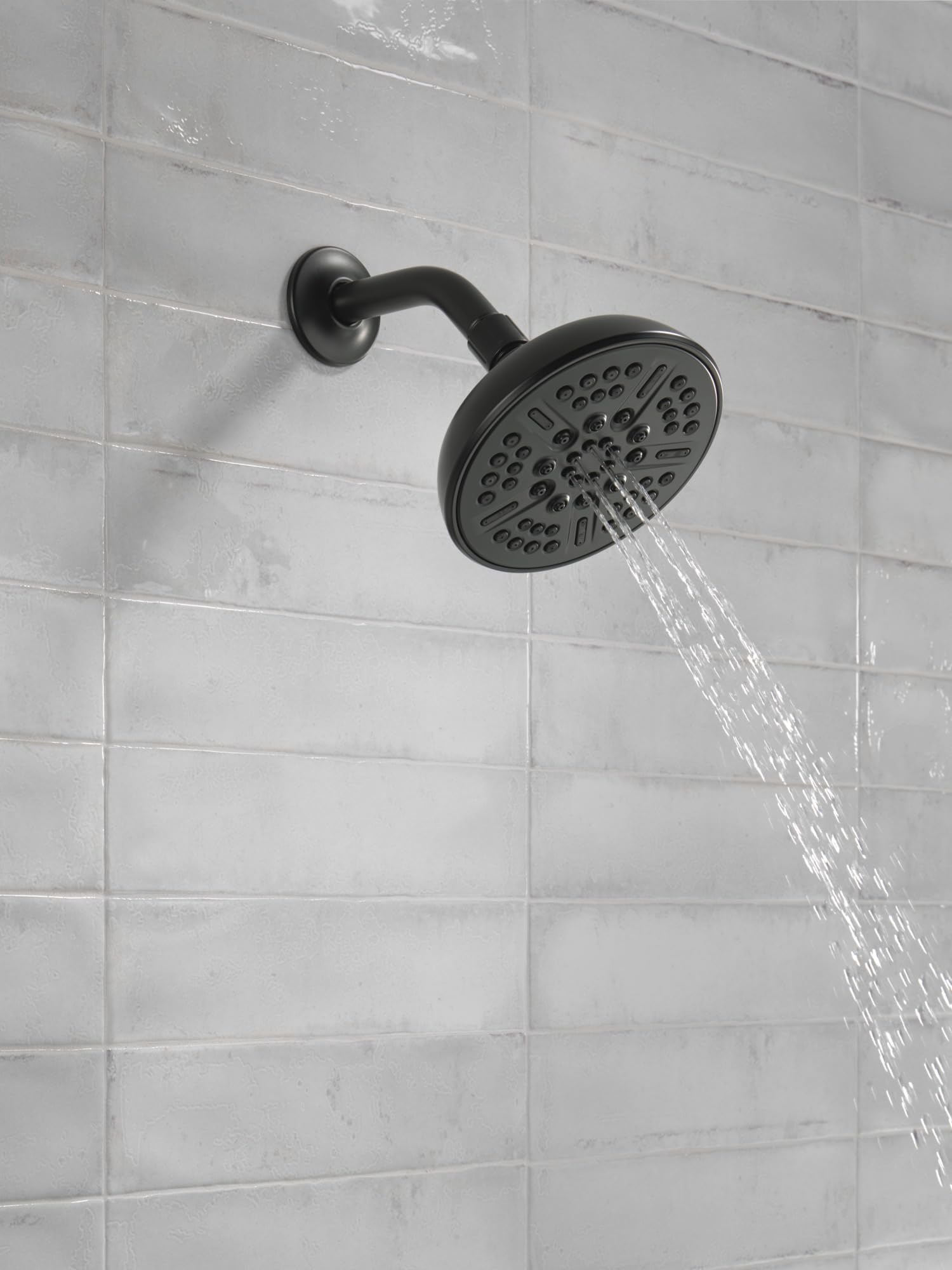 Delta Faucet matte black finish close-up highlighting durable design.