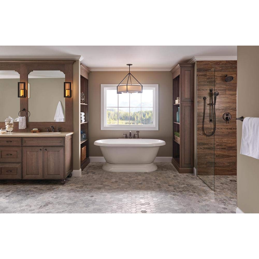 Delta 6-inch arm and flange set in Venetian Bronze for shower customization.