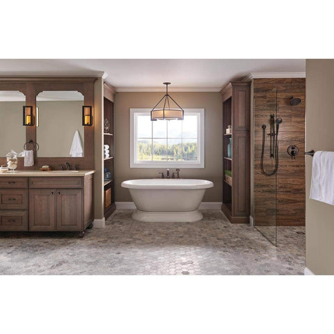 Delta 6-inch arm and flange set in Venetian Bronze for shower customization.