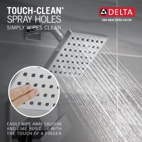 Delta Modern 14 Series Brilliance finish detail for modern longevity