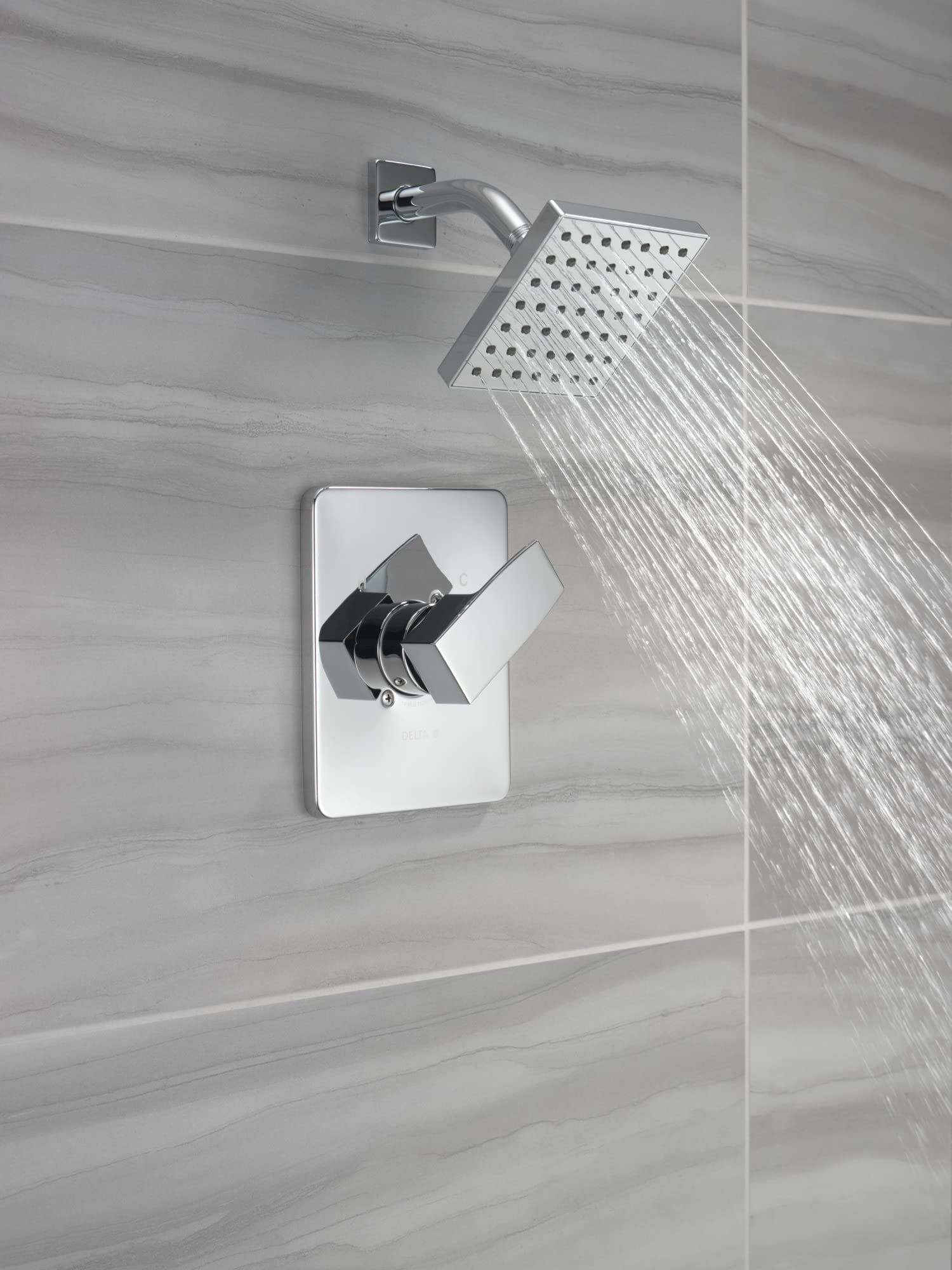 Delta Modern 14 Series shower handle chrome for durable daily use