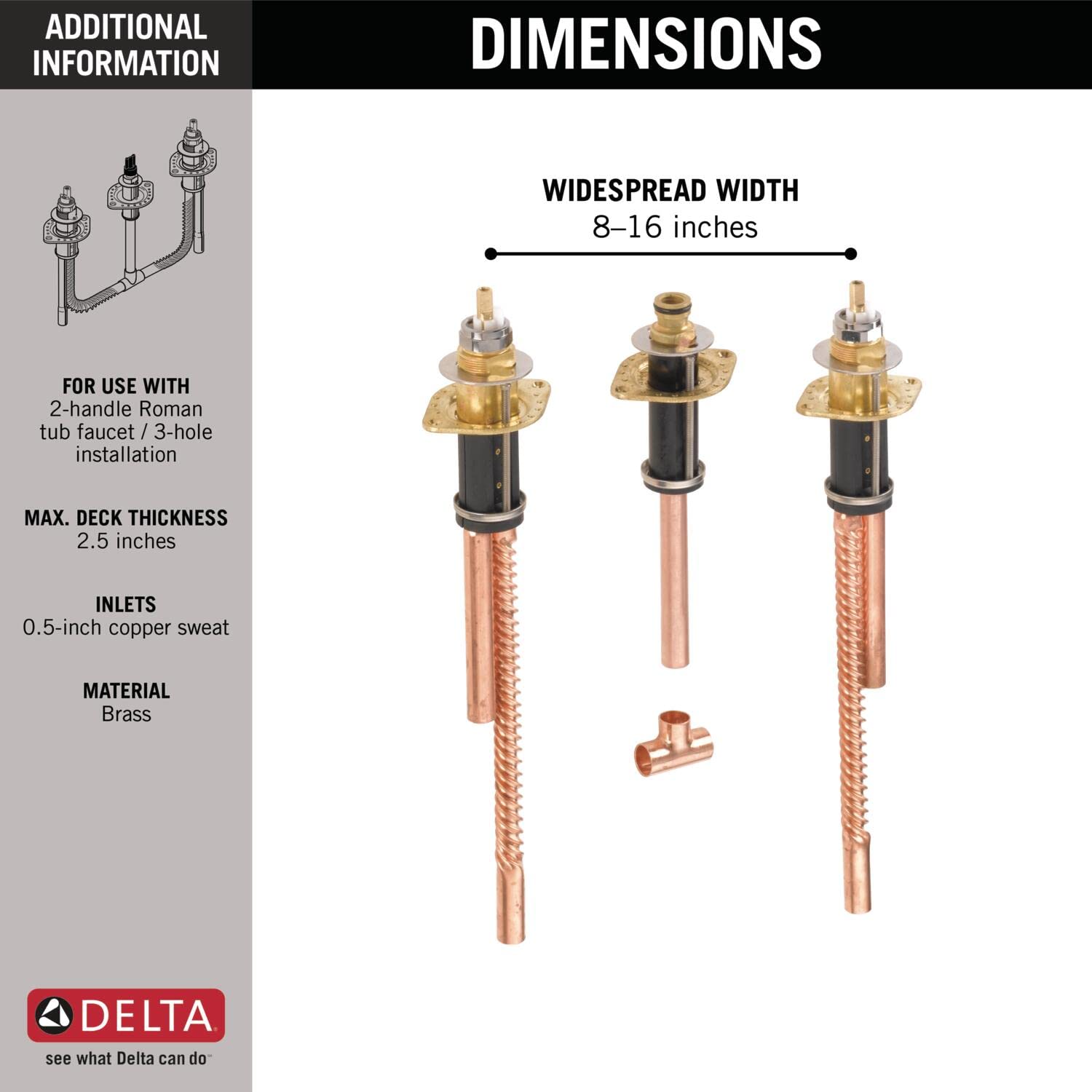 DELTA R2707-PX above-deck adjustment view highlights convenient fine-tuning