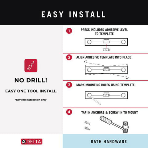 Delta Tetra kit includes mounting hardware for DIY quick setup
