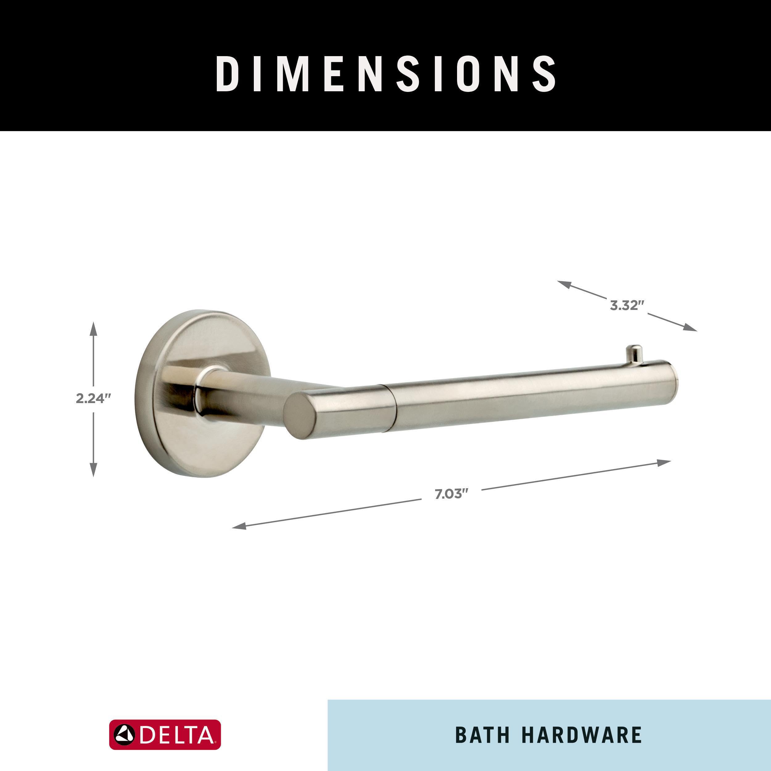 Delta Trinsic holder accommodates jumbo rolls with versatile roll-size compatibility.