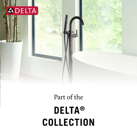 Delta Trinsic tub filler demonstrates laminar flow for a calm water stream.