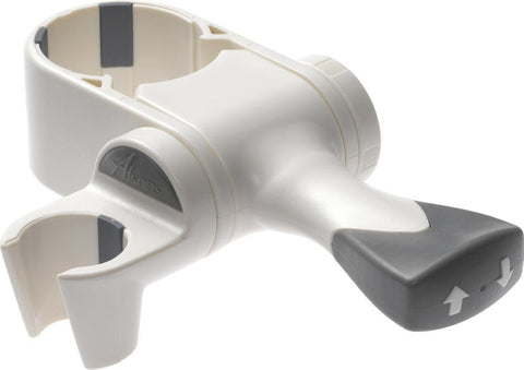 Delta U6300 white grab bar for safe, easy shower access.