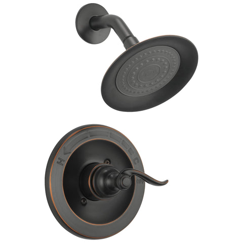 Delta Windemere 14 Series shower head delivers a strong full-body spray for a spa-like experience.