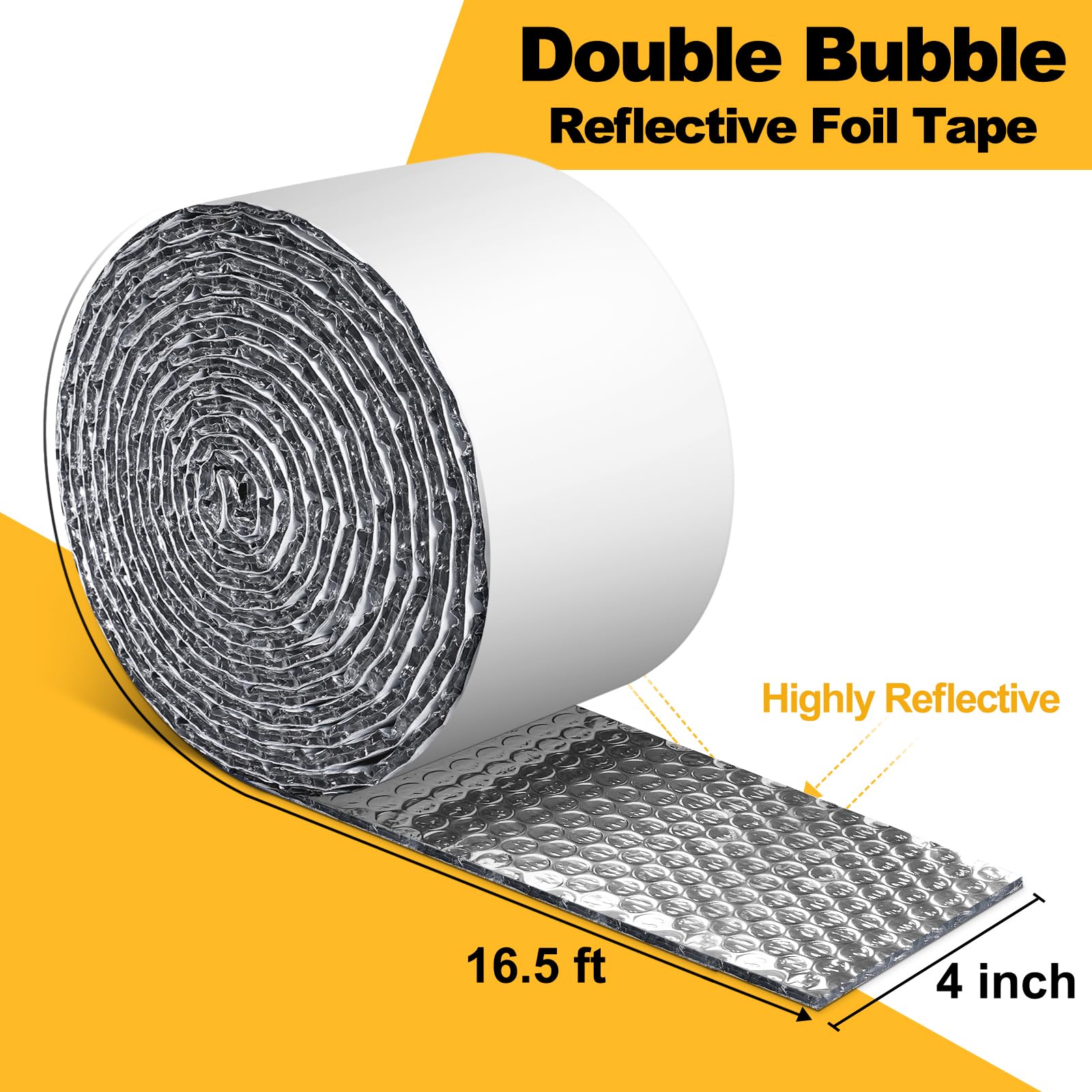 DEMEDO exhaust hose wrapped with bubble foil insulation for damp and heat resistance