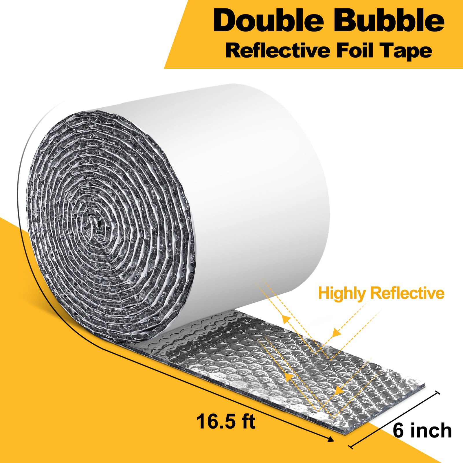 DEMEDO HVAC duct insulation wrap on a metal duct in a utility room.