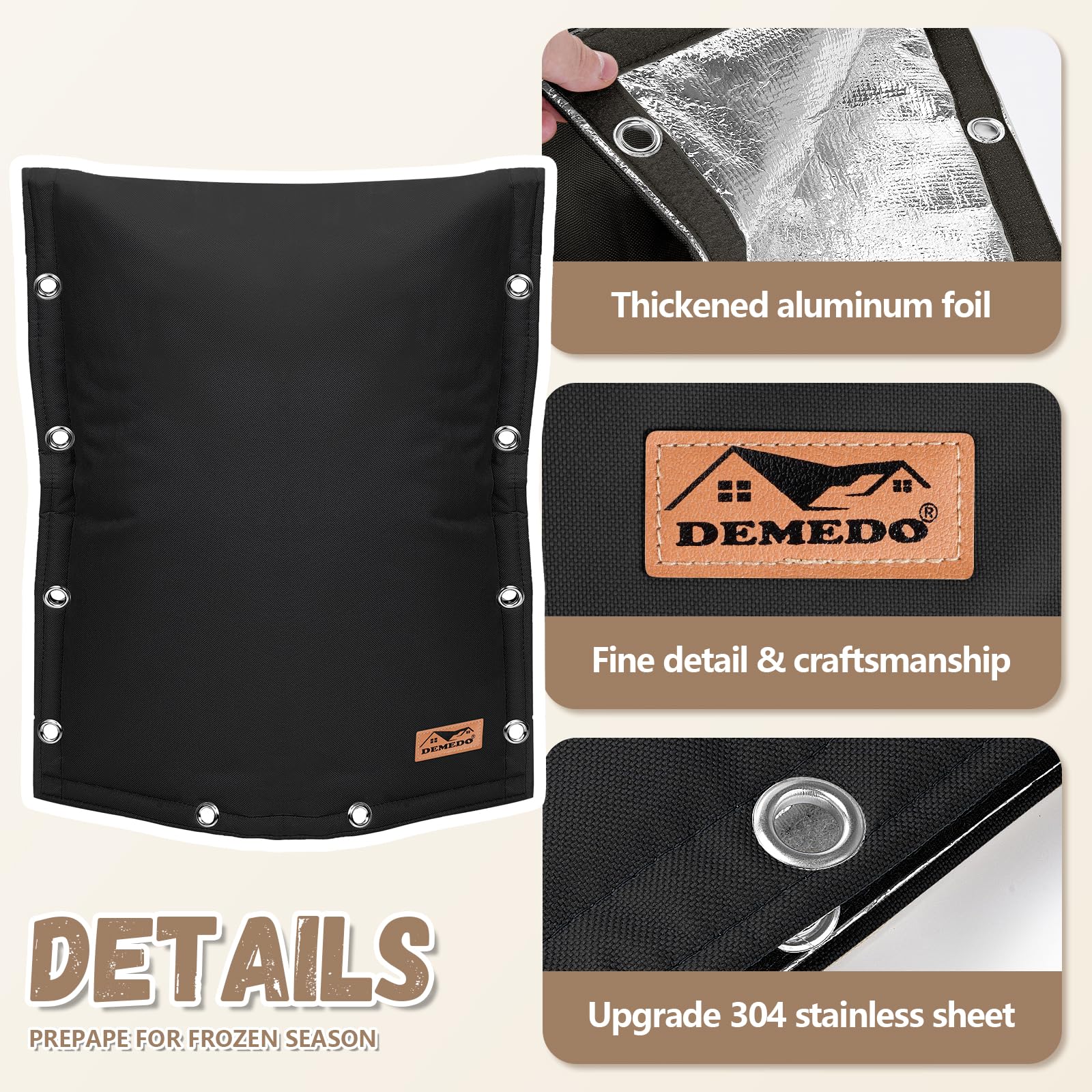 DEMEDO well head vacuum breaker cover guards against freeze and weather exposure