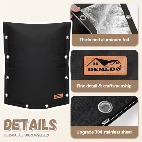 DEMEDO well head vacuum breaker cover guards against freeze and weather exposure