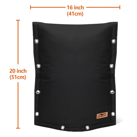 DEMEDO wind resistant outdoor cover with grommets stays secure in gusts