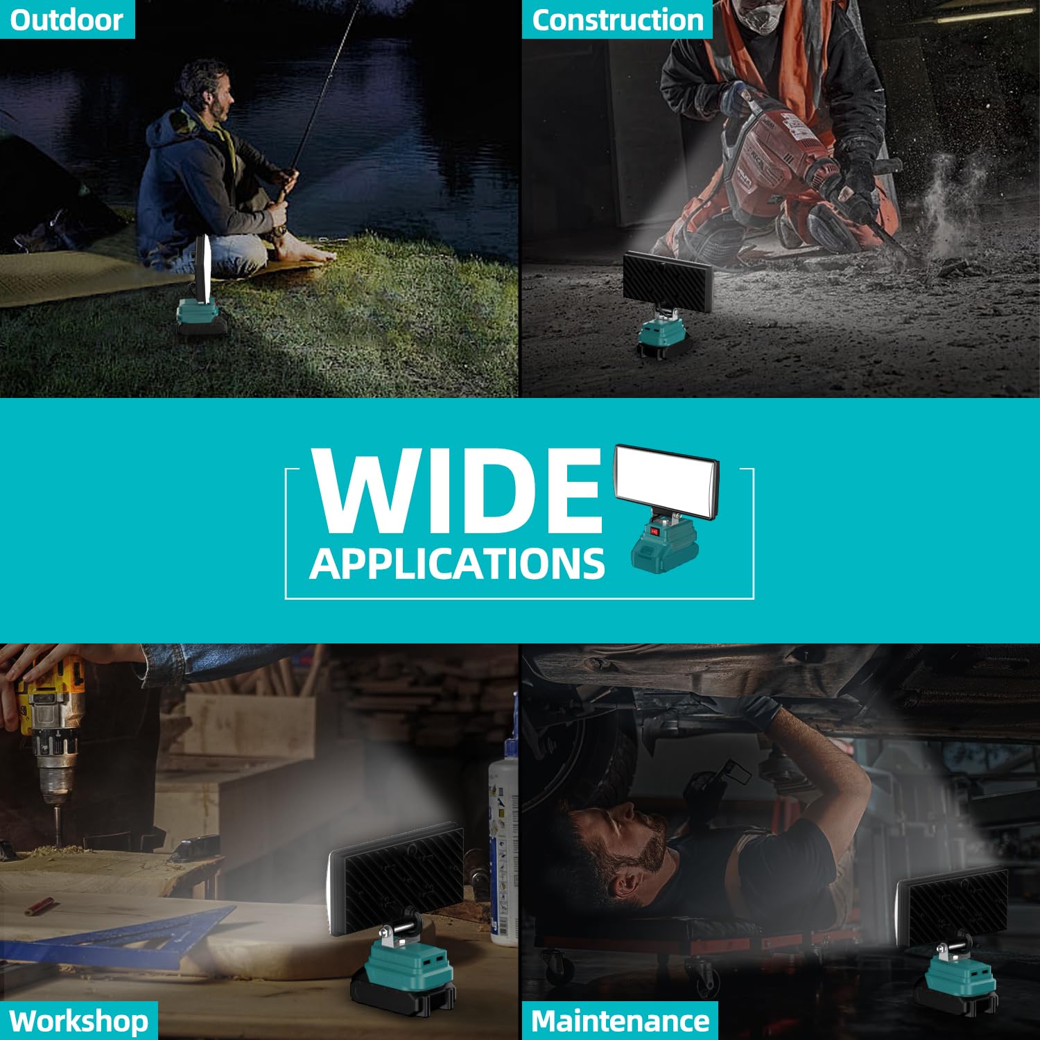 Ideal for workshops and camping, delivering portable light on demand.
