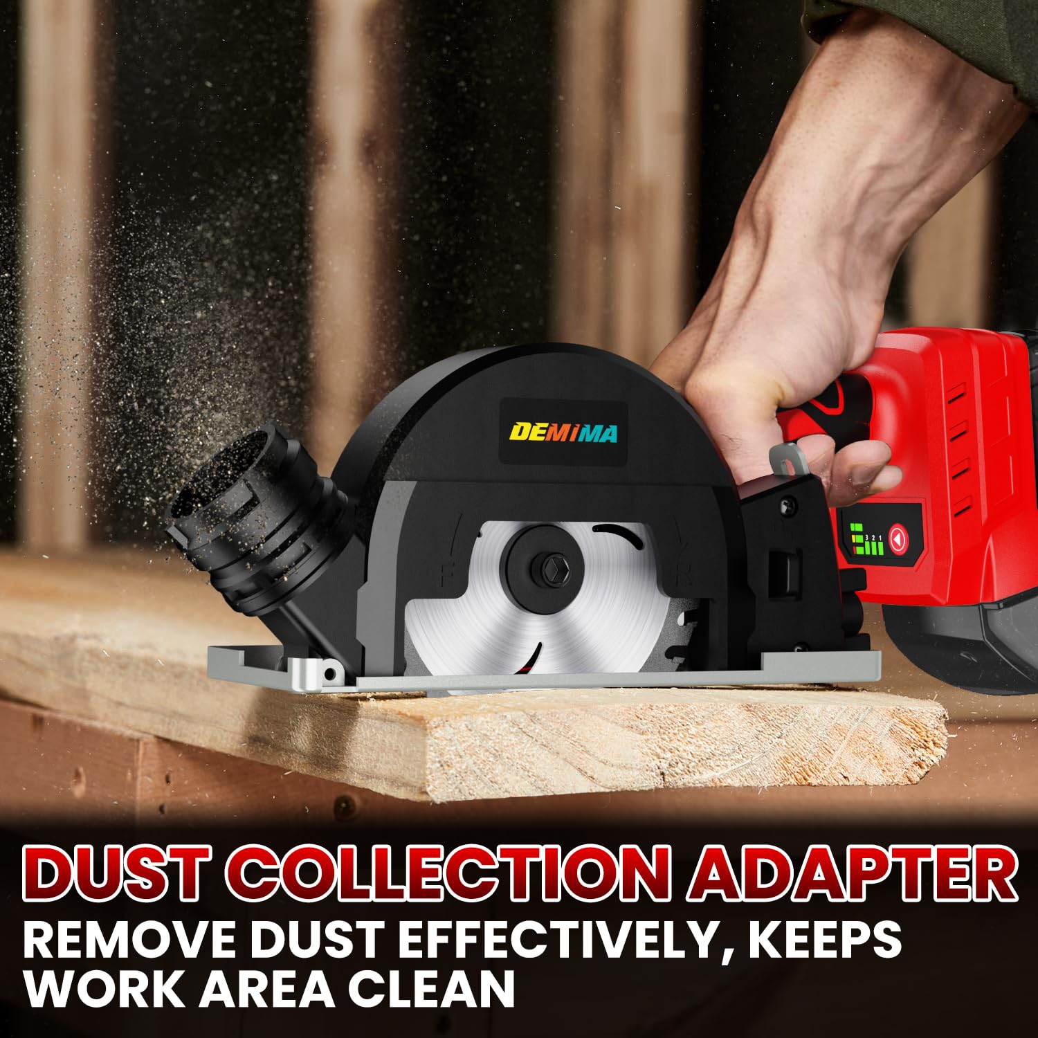 DEMIMA removable dust cover with AirLock for cleaner dust management.