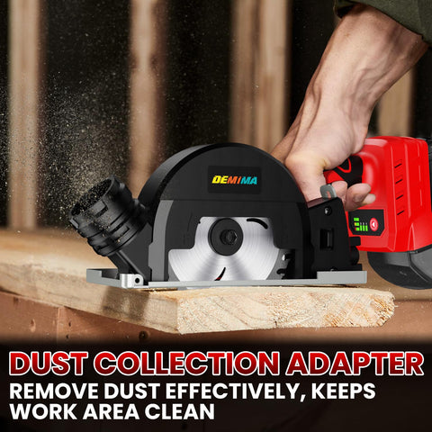 DEMIMA removable dust cover with AirLock for cleaner dust management.