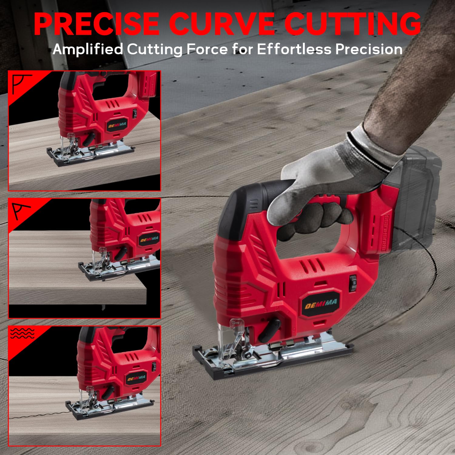 Demima tool-free blade change and safety lock streamline setup