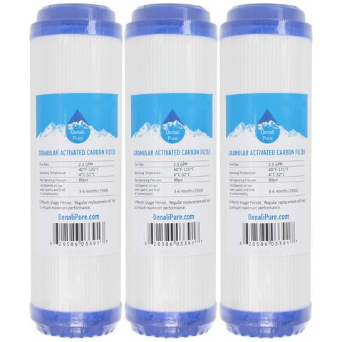 Denali Pure 3-pack replacement for GE GX1S01R for easy, reliable water filtration