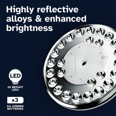 Deneve light head with nine-point-five-inch coverage on flag illumination