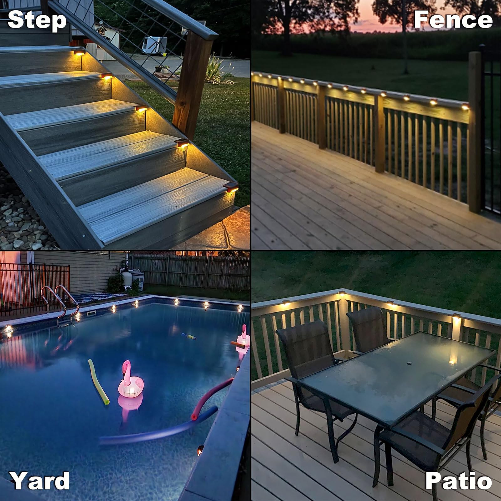 DenicMic fence light delivers durable outdoor glow in all weather