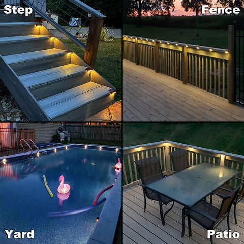 DenicMic fence light delivers durable outdoor glow in all weather