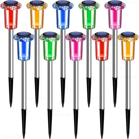 Cool white 6000K LED glow from DenicMic solar lights
