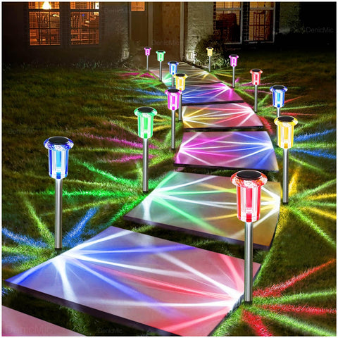 DenicMic solar lights 10 pack pack shot for outdoor ambiance and decor