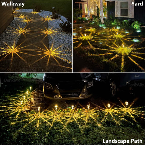 DenicMic outdoor pathway lights deliver even glow along walkways.